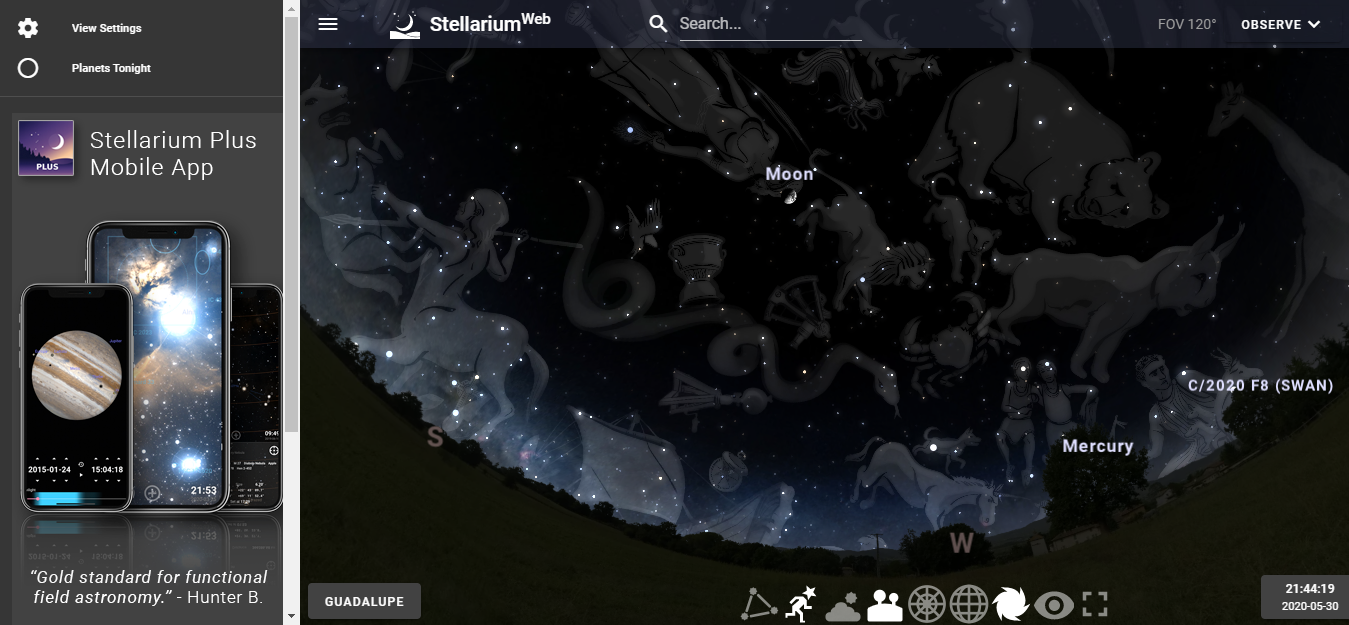 Stellarium web